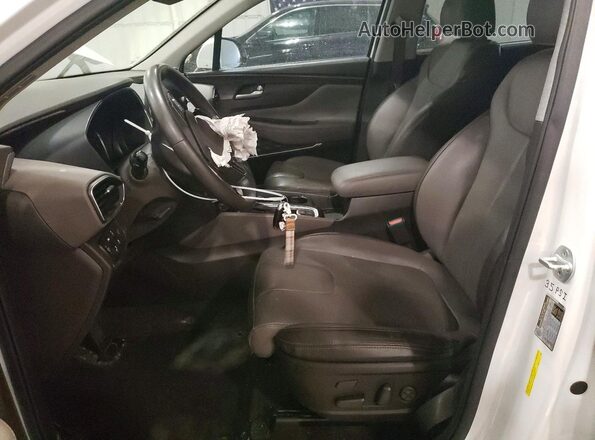5NMS5CAD8LH181267 2020 HYUNDAI SANTA White Widok wnętrza z przodu
