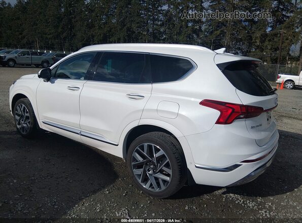 5NMS5DAL0NH447140 2022 HYUNDAI SANTA FE CALLIGRAPHY White Rear left