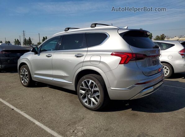 5NMS5DAL4PH523364 2023 HYUNDAI SANTA FE CALLIGRAPHY Silver Trasero izquierdo