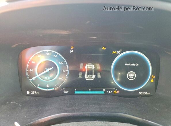 5NMS5DAL4PH523364 2023 HYUNDAI SANTA FE CALLIGRAPHY Silver Vista del cuadro de instrumentos
