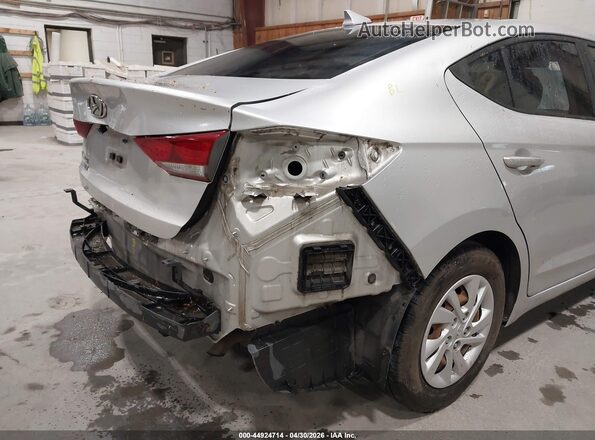 5NPD74LF0HH208124 2017 HYUNDAI ELANTRA Silver Rear interior view