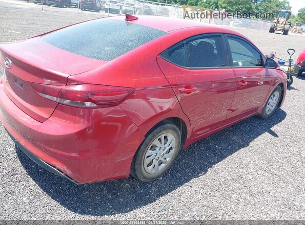 5NPD74LF0JH385584 2018 HYUNDAI ELANTRA Red Հետևի աջ