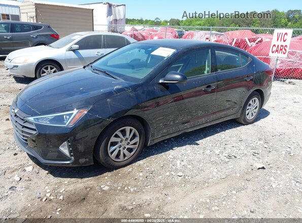 5NPD74LF0KH475755 2019 HYUNDAI ELANTRA Black Vista tres cuartos delantera izquierda