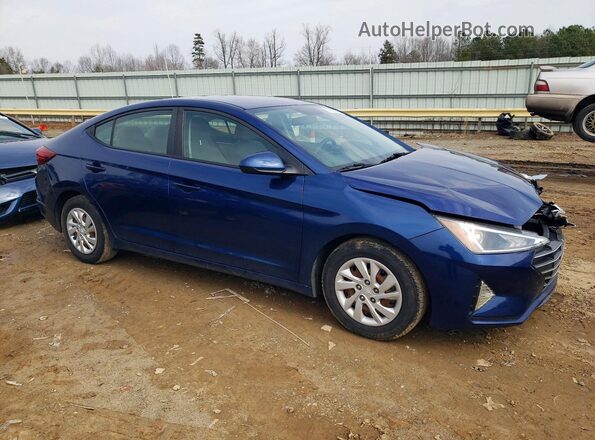 5NPD74LF0KH485542 2019 HYUNDAI ELANTRA Blue Przód prawy