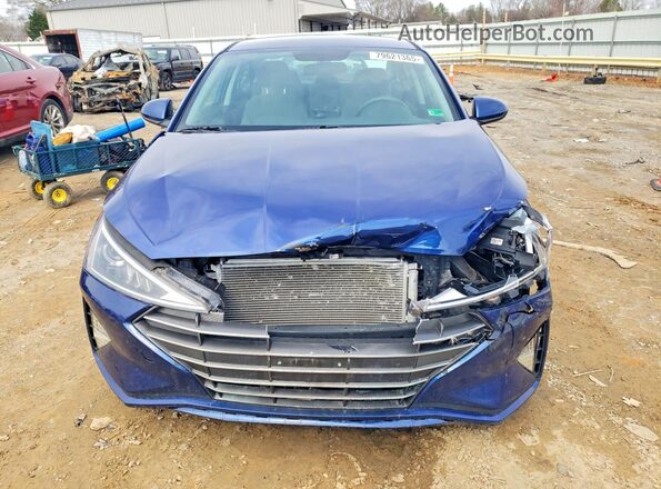 5NPD74LF0KH485542 2019 HYUNDAI ELANTRA Blue Widok z przodu