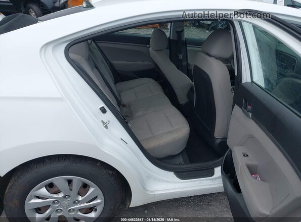 5NPD74LF1HH153120 2017 HYUNDAI ELANTRA White Vista de la etiqueta del VIN