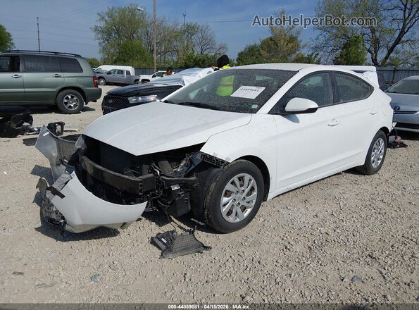 5NPD74LF1KH405388 2019 HYUNDAI ELANTRA Белый Передняя левая четверть