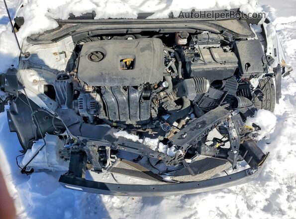 5NPD74LF2KH488930 2019 HYUNDAI ELANTRA White Widok wnętrza z tyłu