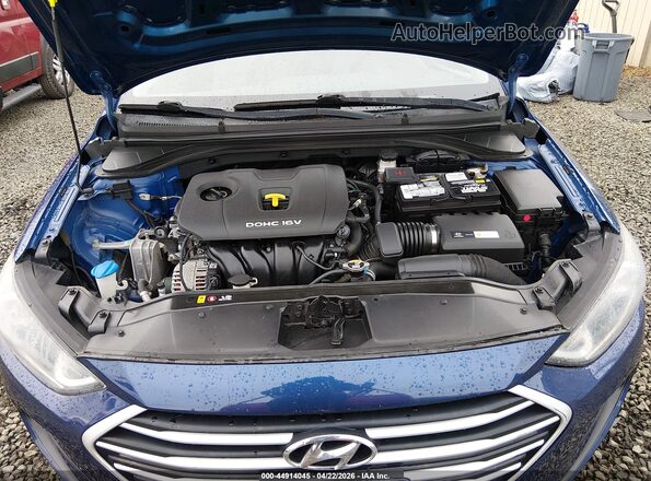 5NPD74LF3HH094507 2017 HYUNDAI ELANTRA Blue Widok z tyłu