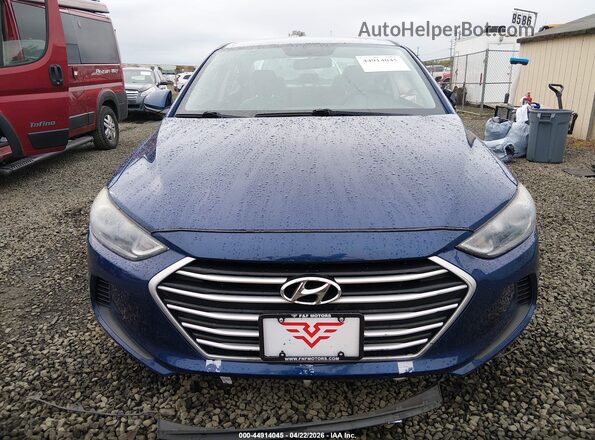 5NPD74LF3HH094507 2017 HYUNDAI ELANTRA Blue Widok wnętrza z tyłu