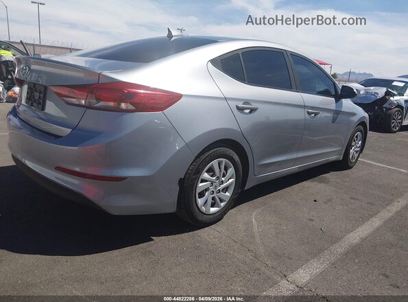 5NPD74LF3HH163308 2017 HYUNDAI ELANTRA Серебряный Задняя правая четверть