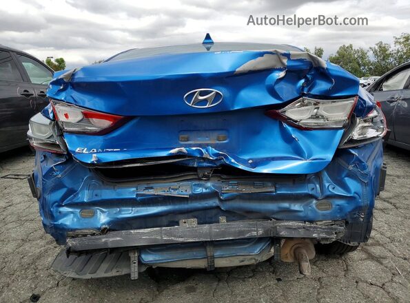 5NPD74LF3HH165348 2017 HYUNDAI ELANTRA Синий Вид сзади