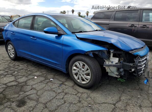 5NPD74LF3HH165348 2017 HYUNDAI ELANTRA Синий Передняя правая четверть