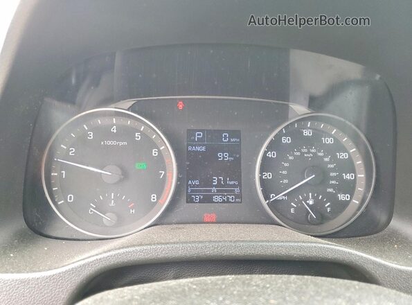 5NPD74LF3HH165348 2017 HYUNDAI ELANTRA Синий Вид щитка приборов