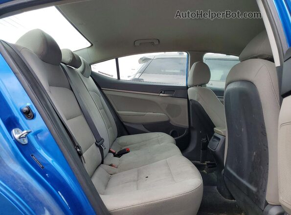 5NPD74LF3HH165348 2017 HYUNDAI ELANTRA Синий Вид задних сидений