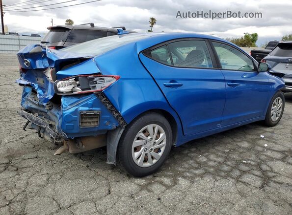 5NPD74LF3HH165348 2017 HYUNDAI ELANTRA Синий Задняя правая четверть
