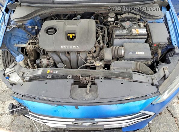 5NPD74LF3HH165348 2017 HYUNDAI ELANTRA Синий Вид задней части салона