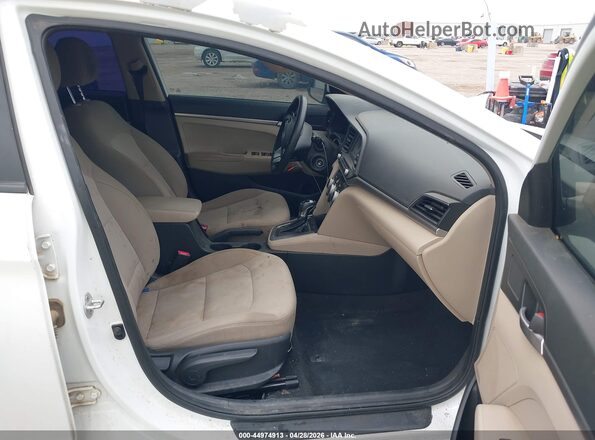 5NPD74LF3KH442507 2019 HYUNDAI ELANTRA White Սալոնի դիմացի տեսք