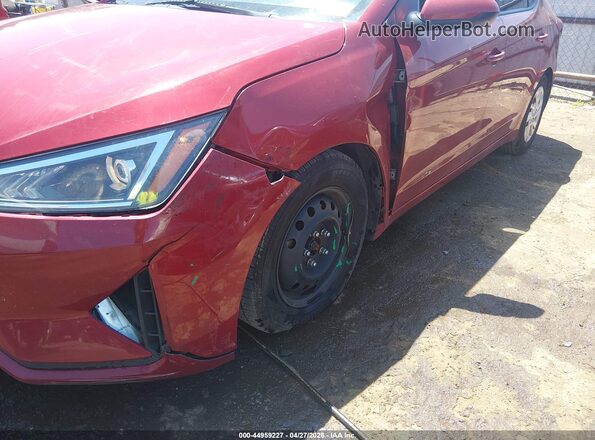 5NPD74LF3KH482179 2019 HYUNDAI ELANTRA Red Դիմացի տեսք