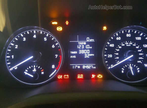 5NPD74LF4KH481493 2019 HYUNDAI ELANTRA Белый Вид щитка приборов