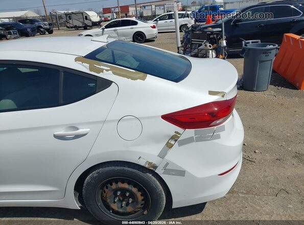 5NPD74LF5HH103434 2017 HYUNDAI ELANTRA White Rear interior view