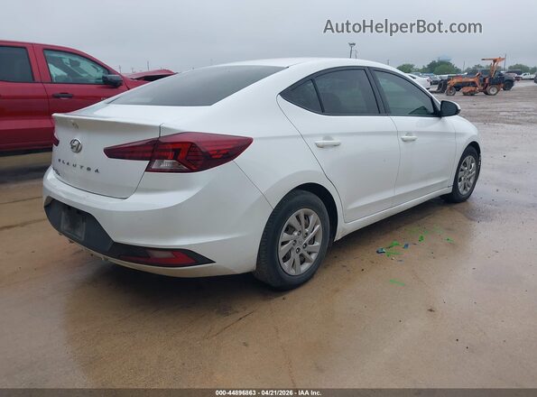 5NPD74LF5KH496424 2019 HYUNDAI ELANTRA White Rear right