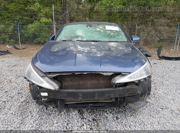 5NPD74LF5LH520710 2020 HYUNDAI ELANTRA Blue Rear interior view