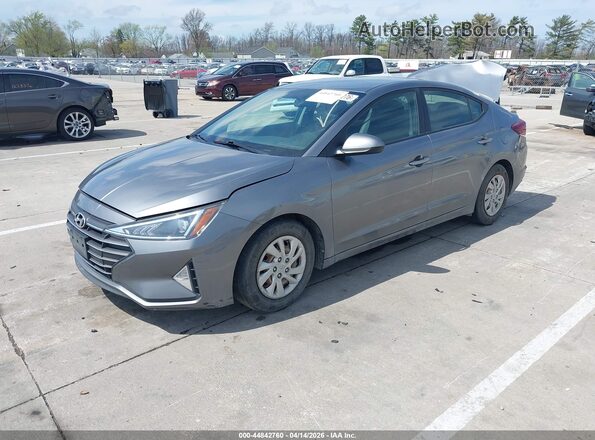 5NPD74LF6KH452660 2019 HYUNDAI ELANTRA Gray წინა მარცხენა ხედი სამი მეოთხედიდან