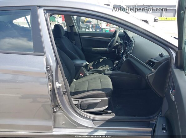 5NPD74LF6KH452660 2019 HYUNDAI ELANTRA Gray წინა სალონის ხედი