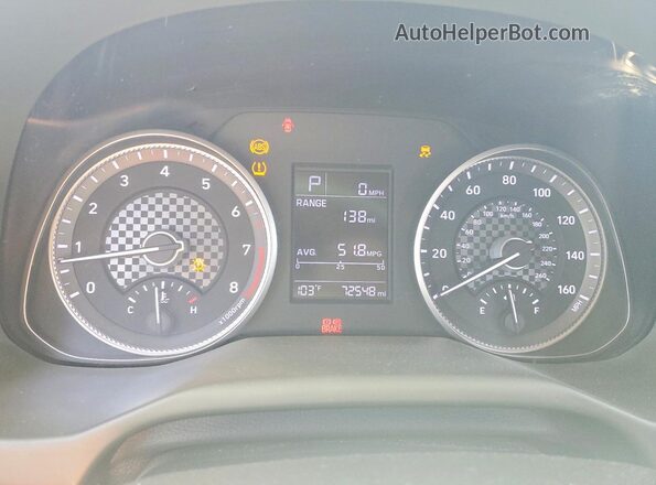 5NPD74LF7KH480676 2019 HYUNDAI ELANTRA Silver Вид щитка приладів