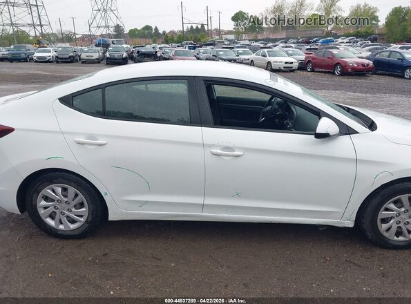 5NPD74LF8LH530955 2020 HYUNDAI ELANTRA White Rear interior view