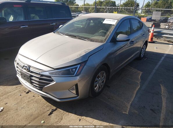 5NPD74LF8LH604665 2020 HYUNDAI ELANTRA Silver Առջևի ձախ երեք քառորդ տեսարան