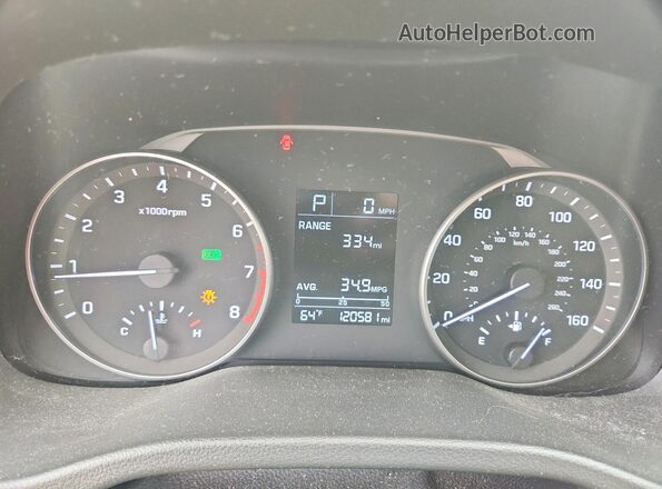 5NPD74LF9HH148652 2017 HYUNDAI ELANTRA Серебряный Вид щитка приборов
