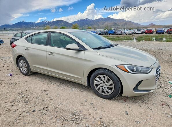 5NPD74LF9HH148652 2017 HYUNDAI ELANTRA Серебряный Передняя правая четверть