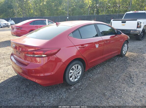 5NPD74LFXHH174550 2017 HYUNDAI ELANTRA Red უკანა მარჯვენა