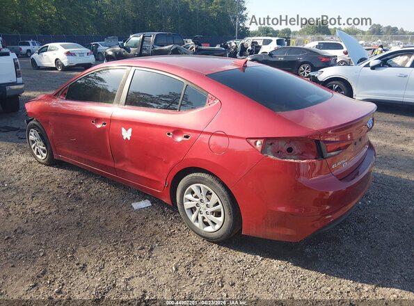 5NPD74LFXHH174550 2017 HYUNDAI ELANTRA Red უკანა მარცხენა