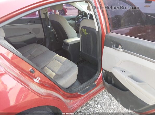 5NPD74LFXHH174550 2017 HYUNDAI ELANTRA Red VIN კოდის სტიკერის ხედი