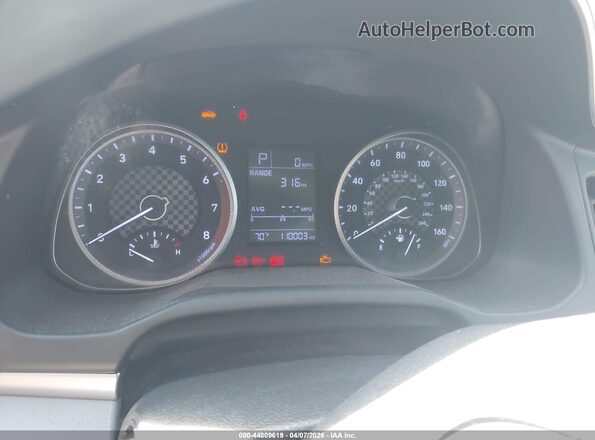 5NPD74LFXKH476895 2019 HYUNDAI ELANTRA Blue უკანა სავარძლების ხედი
