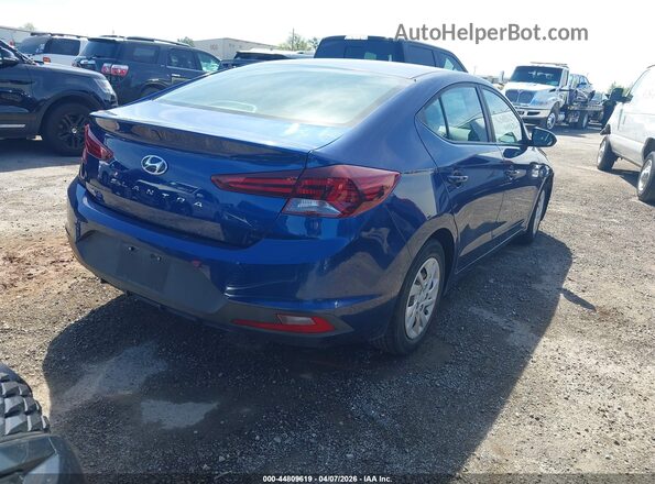 5NPD74LFXKH476895 2019 HYUNDAI ELANTRA Blue უკანა მარჯვენა