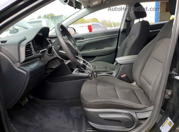5NPD74LFXLH599159 2020 HYUNDAI ELANTRA Black Вид салону спереду