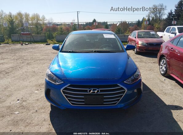 5NPD84LF0HH210324 2017 HYUNDAI ELANTRA Blue წინა პანელის ხედი