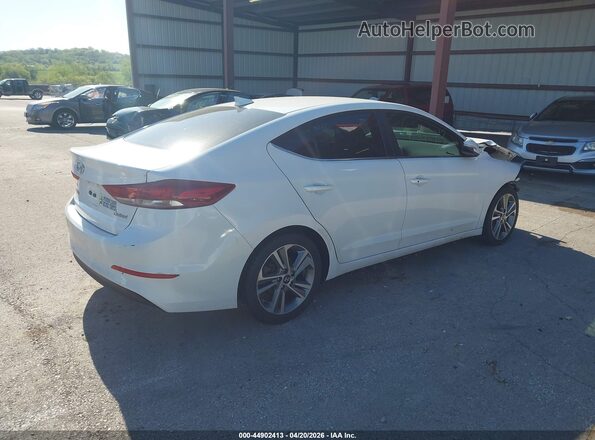 5NPD84LF0JH376851 2018 HYUNDAI ELANTRA White Trasero derecho