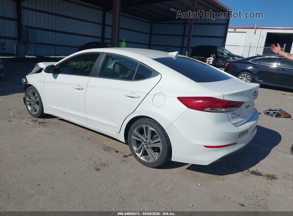 5NPD84LF0JH376851 2018 HYUNDAI ELANTRA White Trasero izquierdo