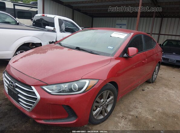 5NPD84LF0JH400601 2018 HYUNDAI ELANTRA Red Przód lewy