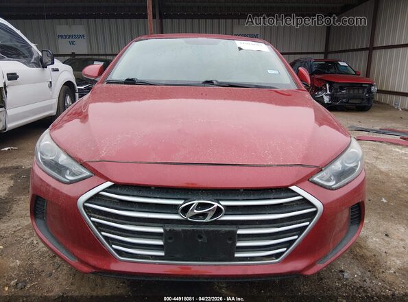 5NPD84LF0JH400601 2018 HYUNDAI ELANTRA Red Widok zestawu wskaźników