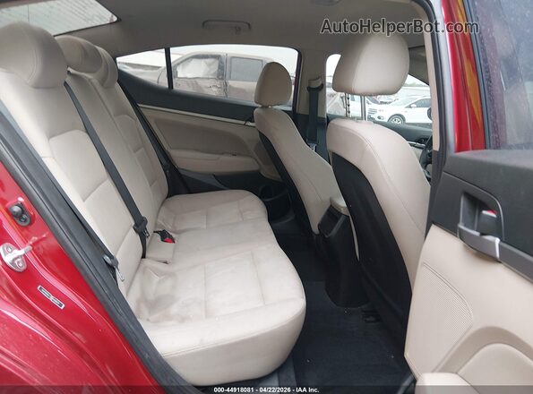 5NPD84LF0JH400601 2018 HYUNDAI ELANTRA Red Widok naklejki z numerem VIN