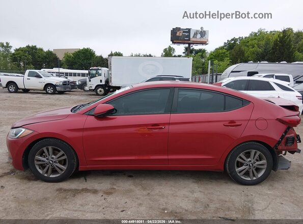 5NPD84LF0JH400601 2018 HYUNDAI ELANTRA Red Widok wnętrza 360 stopni