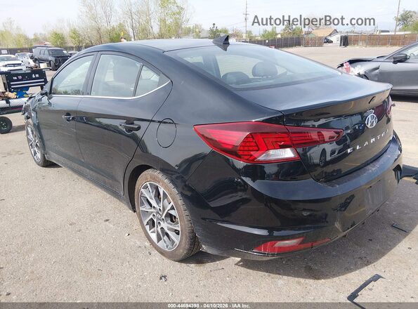 5NPD84LF0KH460668 2019 HYUNDAI ELANTRA Black Tył lewy