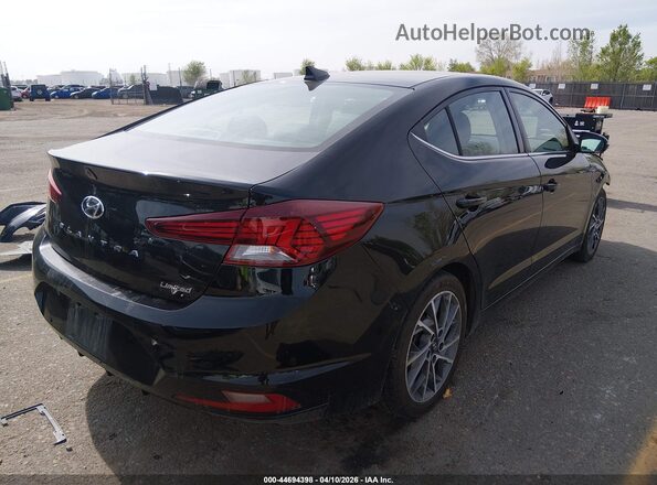 5NPD84LF0KH460668 2019 HYUNDAI ELANTRA Black Tył prawy
