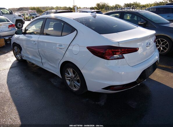 5NPD84LF0KH478880 2019 HYUNDAI ELANTRA White უკანა მარცხენა